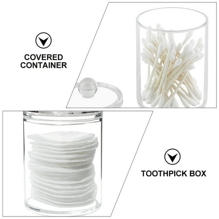 

multifunctional storage box 4pcs Multifunctional Storage Boxes Acrylic Containers Toothpick Storage Boxes