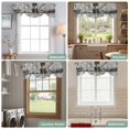 thumbnail image 6 of Tie Up Valances for Windows, Vintage Gate Adjustable Valance Curtains Window Treatment for Living Room, Farmhouse Wooden Grain Shabby Chic Door Rod Pocket Kitchen Curtains & Drapes 54x18 Inch, 6 of 9