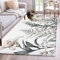 thumbnail image 3 of Vintage Floral Area&nbsp;Rug 3x5ft Retro Country Flower Botanical Rustic Farmhouse Non-Slip&nbsp;Washable Square&nbsp;Rugs Soft Felt Indoor Floor Mat for Bedroom Kitchen Living Room Bathroom, 3 of 9