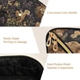 thumbnail image 5 of FORMRS Makeup Bag Travel Cosmetic Organizer for Women Fold Flat Zipper Pouch with Handle, Cows and Flowers, 5 of 8