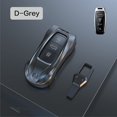 thumbnail image 3 of For Audi Key Fob Cover Case, Compatible with Audi A3 A6 A7 A8 E-Tron S3 S6 RS6 S7 RS7 Q7 SQ7 Q8 SQ8 3 Button with Keychain, 3 of 11