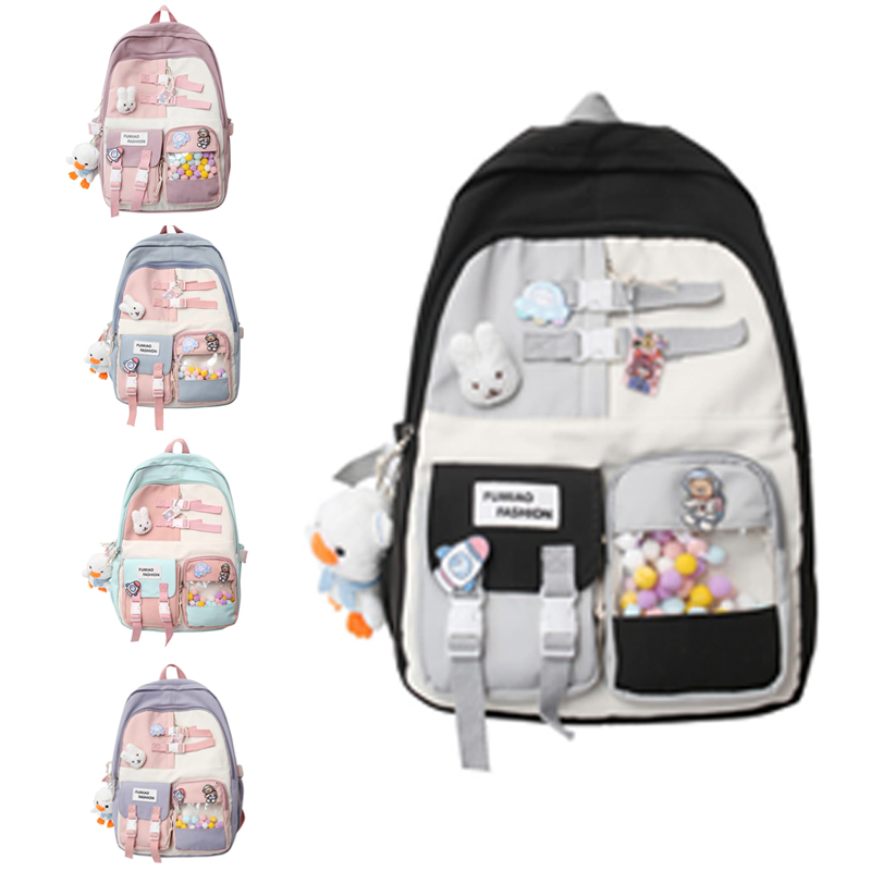 Japanese High School Girls Backpack School Bags for Teenage Girls Multi