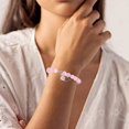 thumbnail image 4 of RV Pulsera de piedra natural para mujer, cuentas de 0.315 in, pulsera elástica de cristal rosa, pulsera de piedras preciosas, joyería Sailing Electrónica, 4 of 5