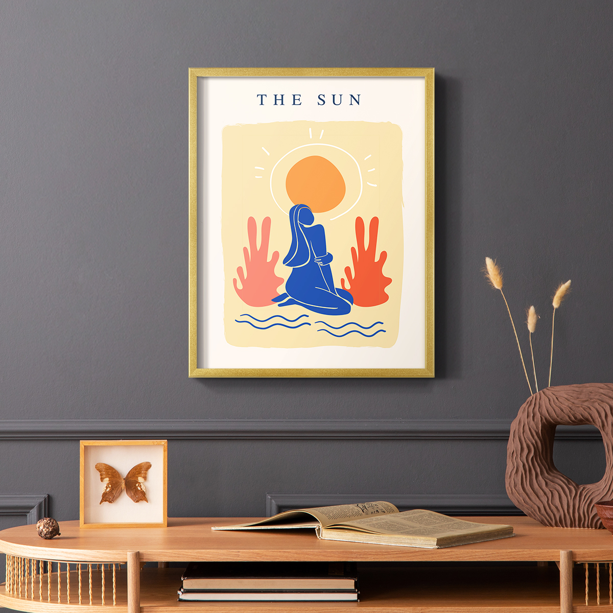 Matisse CCCX in Gold Solid Wood 16 x 20 Framed Print