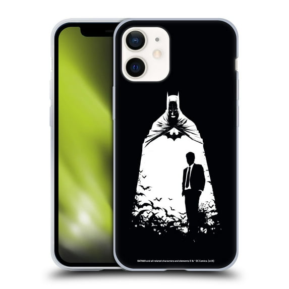 Head Case Designs Officially Licensed Batman DC Comics Duality Alter Ego Bats Soft Gel Case Compatible with Apple iPhone 12 Mini