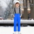 thumbnail image 2 of Gubotare Girls Snow Bib Kids Snow Bibs Insulated Waterproof Ski Overalls Winter Warm Snowsuit Snowboarding Jumpsuit with Adjustable Straps Size 12-14 (Blue,12-14 Years), 2 of 9