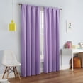 thumbnail image 6 of Eclipse Dayton Solid Blackout Rod Pocket Energy-Efficient Curtain Panel, Light Purple, 42"x63", 6 of 15
