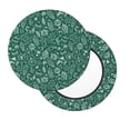 thumbnail image 2 of Bingfone Green Christmas Padded Round Bar Stool Cover Cushion with Elastic Fabric Round Chair Seat - Green Christmas, 2 of 7