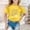 Z002-Yellow, variant on Girls' T Shirts 100 Days School Letter Graphic Crew Neck Short Sleeve Tees 2026 Trendy Cute Pullover Casual Daily Wear Tops