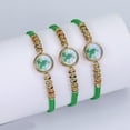 thumbnail image 2 of ROCKROK Handmade Wovens Bracelets Religious Symbols Judes Charm Bracelets Handchain Jewelry, 2 of 6