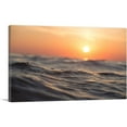 thumbnail image 1 of ARTCANVAS Sea Wave Sunset Canvas Art Print - Size: 18" x 12" (1.50" Deep), 1 of 9