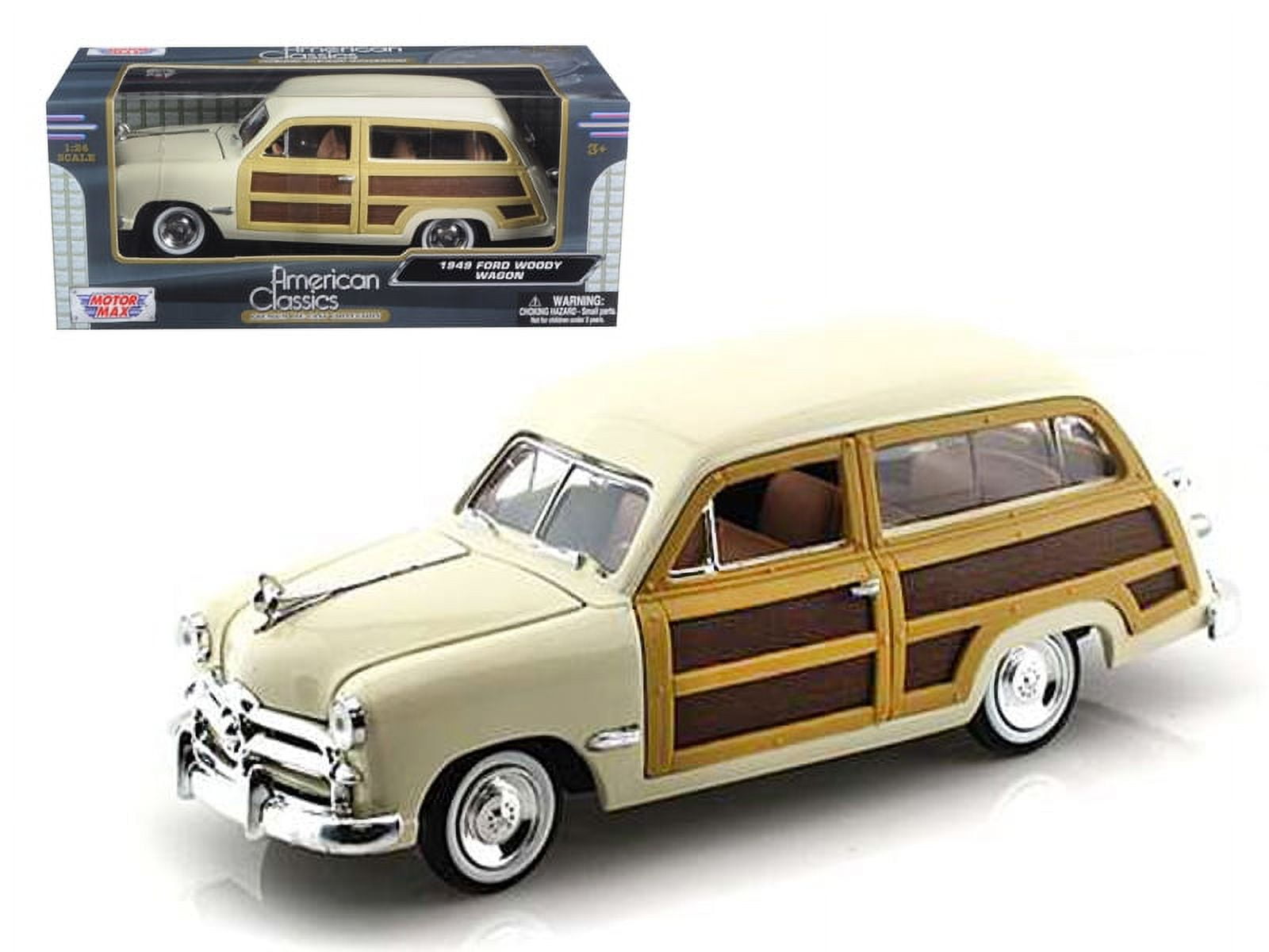 1948 Ford Woody Wagon Black 1/43 Diecast Model Car by Road