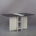 thumbnail image 3 of LDF020 - Table à Manger Pliante Gain de Place avec Étagère de Rangement, 3 of 6