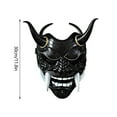 thumbnail image 2 of Japanese Horror Full Face Mask 11.8 Inch Scary Cosplay Costume Accessory For Halloween Spooky Houses And Theme Parties Adult Size, 2 of 4
