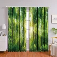 thumbnail image 5 of Tropical Forest Curtains Faux Window Nature Landscape Living Room Bedroom Curtains Bathroom Shower Curtains Fabrics Home r, 5 of 7