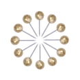thumbnail image 3 of VERDANVERSE 400Set Golden Round Push Pin Tacks for DIY Projects and Daily Work, 3 of 8
