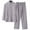 C-Grey3633, variant on FEIFLY Solid Color Men's Cotton And Linen Sets 2 Piece Clothing Shirt Casual Sets Long Sleeved Pants Sets Trousers Fashionable Wear