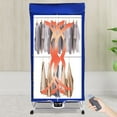 thumbnail image 4 of Wuzstar Portable Clothes Dryer, 1500W Folding Electric Clothes Dryer Machine with Timer Remote Control, Laundry Drying Wardrobe, 4 of 11