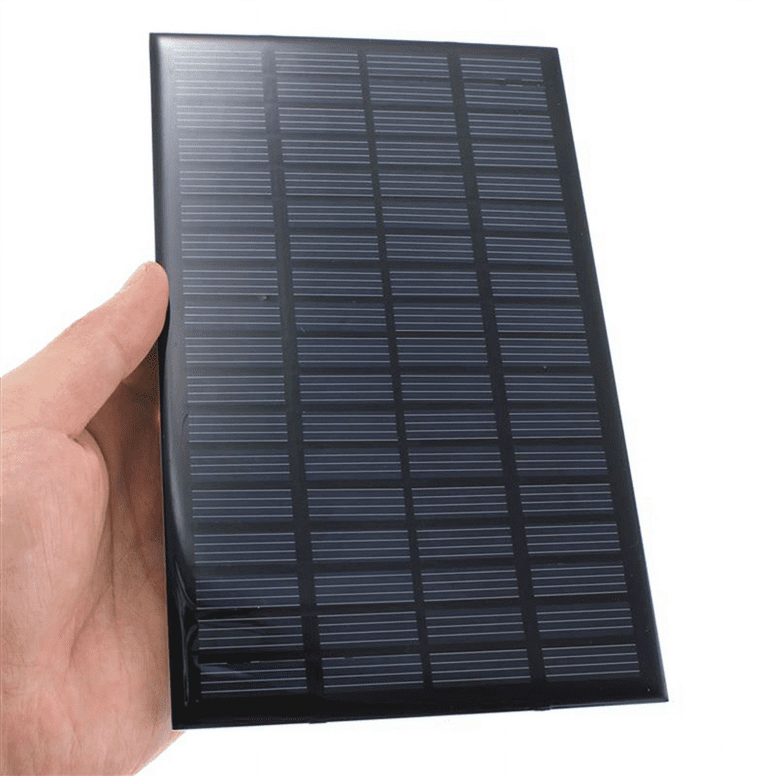 4X High Quality 18V 2.5W Polycrystalline Stored Energy Power Solar Panel Module System Solar Cells Charger,4 x Solar Panel,black
