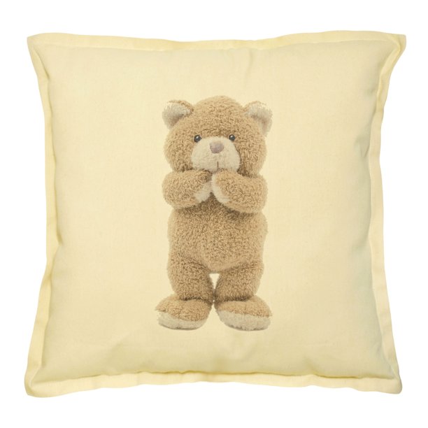 Teddy Bear2 Printed Khaki Decorative Throw Pillow Cover Case VPLC_02