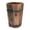 Khaki, variant on Plant Pots, Vintage Wooden Barrel Planter - Solid Rustic Garden Flower Pot with Metal Handles & Frame for Indoor Planter, Office Home Decor, Garden Home Plants, 8.27" x 5.31"