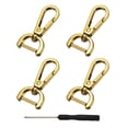 thumbnail image 1 of Uxcell Swivel Clasps Hook, ID Detachable Snap Hook with Screwdriver Gold 5/8 Inch, 1 of 7