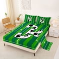 thumbnail image 2 of Erosebridal Initial Alphabet B Queen Sheet Sets,Ball Sport Games Football Court Kids Bed Set For Boys 4-Piece, 2 of 6