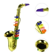 Toy Saxophone, Kids Musical Instruments Trumpet Toy Simulated Kids Saxophone for Kids Role Play, Party-Golden