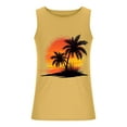 thumbnail image 4 of Dagegui Mens Tank Tops Summer Beach Casual Tees Fashion Sleevelees Round neck Vest Big And Tall Loose Fit Muscle Tanks Sunset Print Tees, 4 of 5