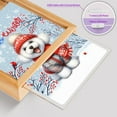 thumbnail image 4 of Hello Winter Bichon Frise Smiling in Red Scarf Hat Welcome Christmas Acrylic Plaque with Wood Photo Frame Box Bichons Dog Lovers Gifts Idea Light Box - 00017, 4 of 5