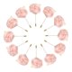 thumbnail image 1 of 12 Pcs Ramilletes de Rosa Unique Bargains Ceremonia de Boda Color Rosa Empolvado, 1 of 5