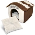 thumbnail image 2 of Best Pet Supplies Portable Indoor Pet House – Perfect for Cats & Small Dogs, Easy To Assemble – Cream, 2 of 7