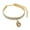 Yellow, variant on asddcavvf Three Rows Of Diamond Encrusted Rhinestone Pet Collars Water Drop Coloured Pendants Stretc