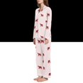 thumbnail image 2 of FORMRS Womens Pajama Set Long Sleeve Top and Pants with Pockets Soft Comfy Lounge Sleepwear, Sizes S-2XL, Abstract Elephant Pattern, 2 of 7