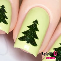 Whats Up Nails - Pine Tree Vinyl Stencils Nail Art Design