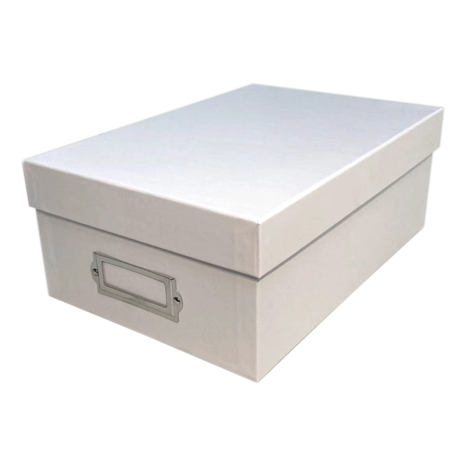 Simply Tidy White Memory Box - Store and Organize Photos, Keepsakes, DVD and CDs, Acid Free - Bulk 12 Pack