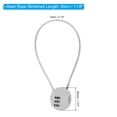 thumbnail image 2 of Uxcell Small Combination Lock 11.8 Inch, 3 Pack 3 Digit Padlock for Locker, Silver Tone, 2 of 6