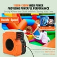 thumbnail image 2 of KFFKFFAir Blower Pump Fan 1.7 & 1.5 HP 1100W Commercial Air Blower for Inflatable Bounce House Bouncy Castle, 2 of 9