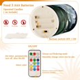 thumbnail image 4 of Set of 2 Flameless Candles Lights with Remote Control Flickering LED Candles Electric Candles for Home Decor Parties White Peony Flower, 4 of 7