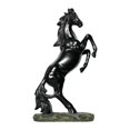 thumbnail image 1 of Estatua de caballo, escultura de caballo, artesanía, adorno moderno, estatua coleccionable de animal, figura de animal para escritorio, sala de estar negro, 1 of 9