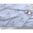 thumbnail image 2 of Soimoi Poly Georgette Fabric Leaves & Floral Block Printed Craft Fabric by The Yard 52 Inch Wide, 2 of 3