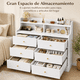 thumbnail image 2 of Cómoda de 6 Cajones, Cómoda Multifuncional para Dormitorio con Gran Capacidad Espacio de Almacenamiento, Sala, Pasillo o Entrada, Blanco, 113 x 40 x 90 cm, 2 of 11