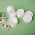 thumbnail image 4 of 5//15/20/30/50g Empty Plastic Cream Jars White Small Sample Round Refillable Bottles Lotion Makeup Cosmetics Travel Containers, 4 of 4
