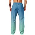 thumbnail image 7 of LTTVQM Men's Gradient Wide Leg Pants Outdoor Adventure Ombre Fade Adjustable Drawstring Big Side Storage Pockets Summer Casual Wide Leg Pants Turquoise 2XL, 7 of 7