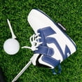 thumbnail image 6 of Golf Club Head Cover PU Leather Novelty Sneakers Shaped Golf Putter Headcover Blue White, 6 of 8