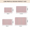 thumbnail image 4 of Red Striped Door Mat Indoor Outdoor, Red White Stripes Farmhouse Non Slip Welcome Mat with Rubber Backing, Absorbent Fabric Front Door Mats Entryway Rug for Home Patio Entrance 24"x36", 4 of 8