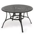 thumbnail image 1 of Christopher Knight Home Alfresco Outdoor Cast Aluminum Circular Dining Table, Bronze, 1 of 10