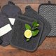 thumbnail image 3 of 4 pcs cotton fabric pot holders, potholder rings, gloves, potholders, kitchen pads, pocket tools, potted plants, 3 of 4