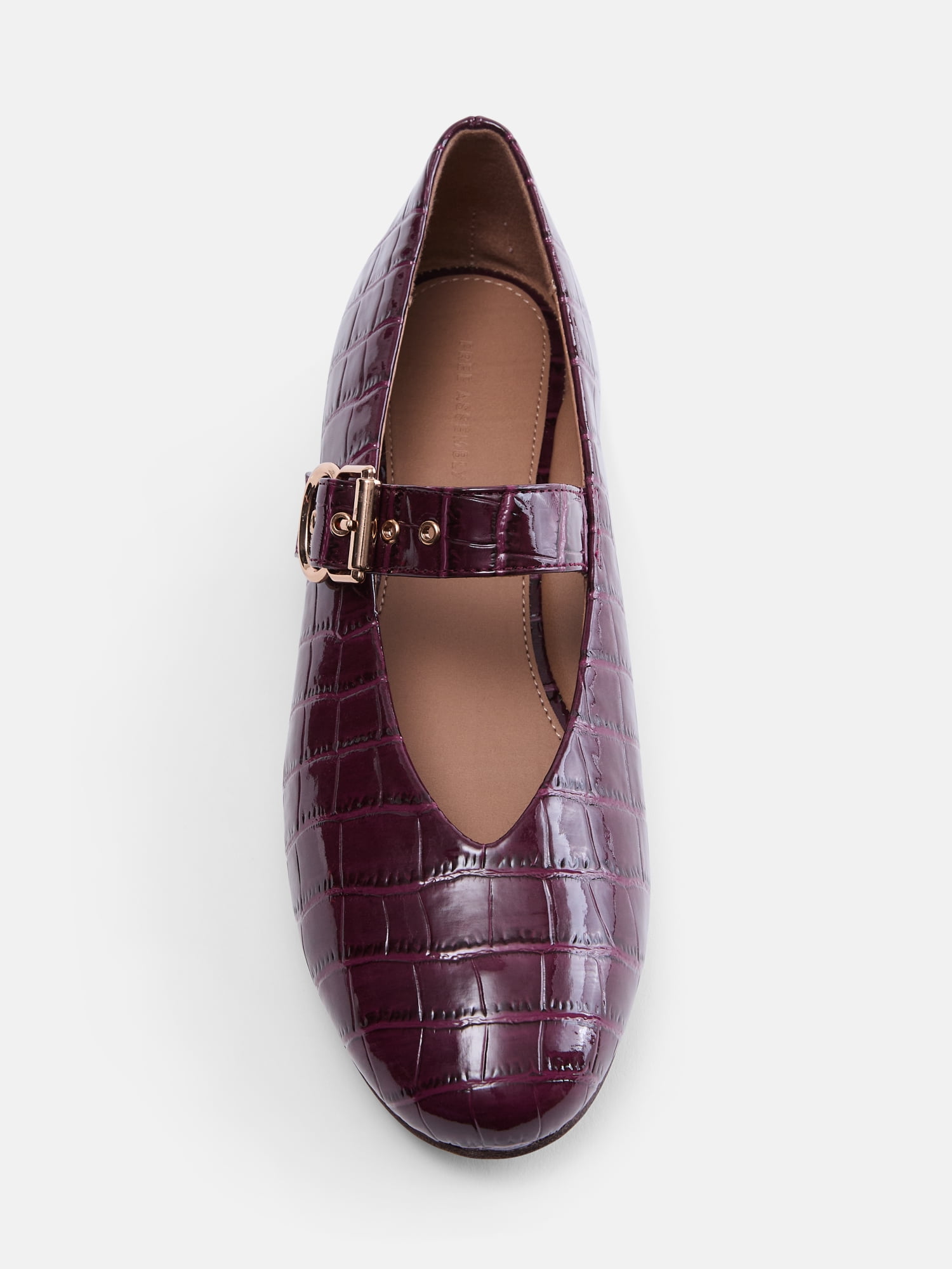 Free Assembly Women's Croco Mary Jane Flats