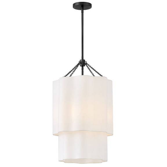 47737BK Hinkley Lighting Gwen - 20W 4 LED Large Pendant-28 Inch Tall and 16 Inch Wide-Black Finish